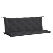 VidaXL Gartenbankkissen 150x(50+50)x7 cm Oxford Stoff schwarz - afbeelding 2