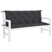 VidaXL Gartenbankkissen 150x(50+50)x7 cm Oxford Stoff schwarz - afbeelding 1