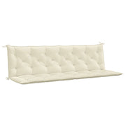 Vidaxl Gartenbankkissen 200x (50+50) x7 cm Oxford Stoff Crèmewit - afbeelding 2