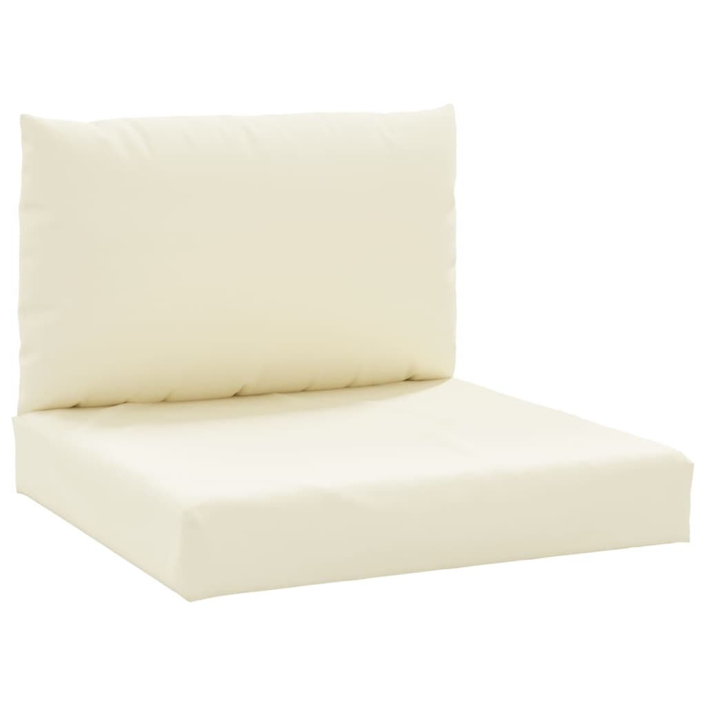 Vidaxl Palettenkissen 2 St. Oxford Fabric Crèmewit