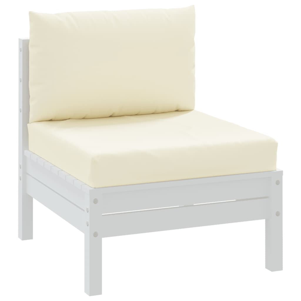 Vidaxl Palettenkissen 2 St. Oxford Fabric Crèmewit