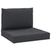 Vidaxl Palettenkissen 2 St. Stoff schwarz