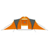Vidaxl Zelt 9-Personen Stoff grau und orange