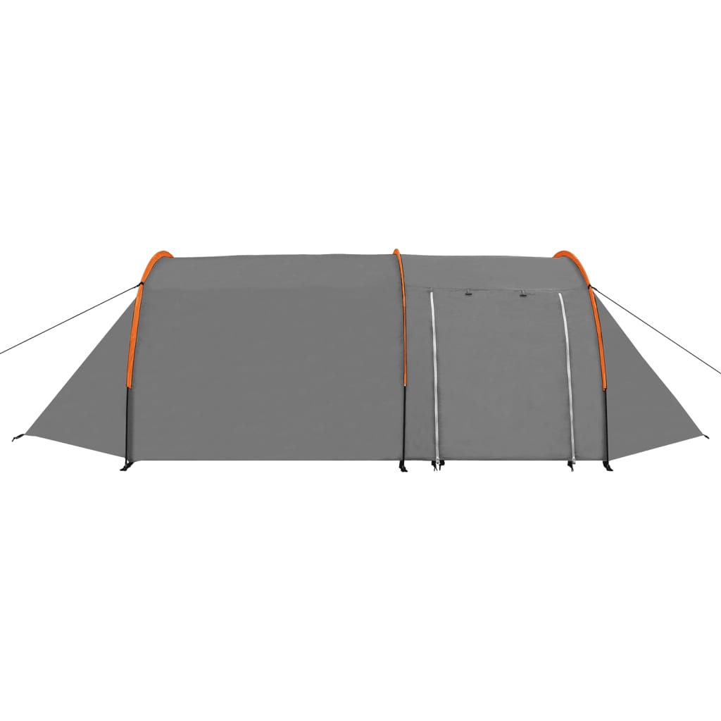 Vidaxl Zelt 4-Personen Grau und Orange