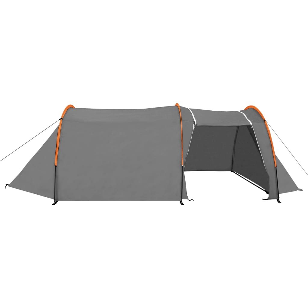 Vidaxl Zelt 4-Personen Grau und Orange