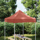 Vidaxl -Party -Zeltdach 270 g m² 2x2 m Terrakotta