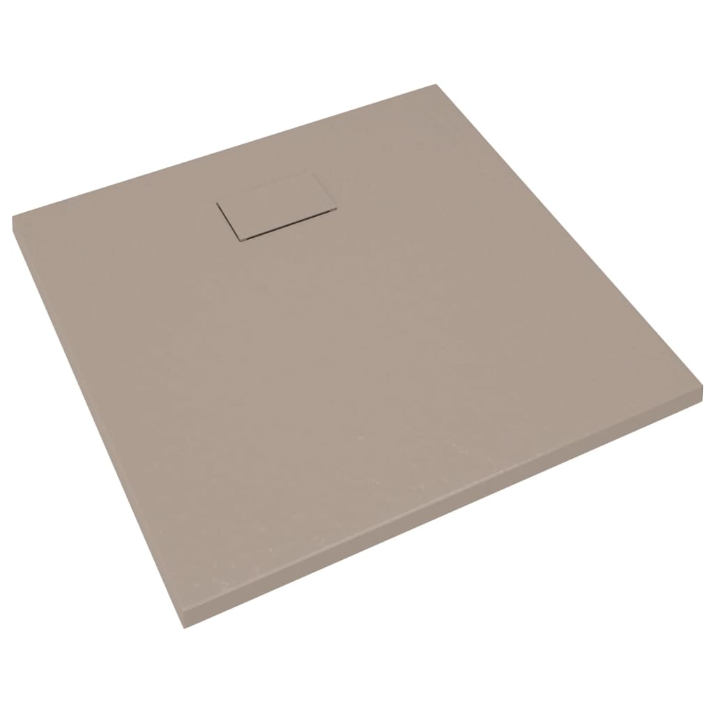 Vidaxl Duschschale 90x80 cm SMC Brown