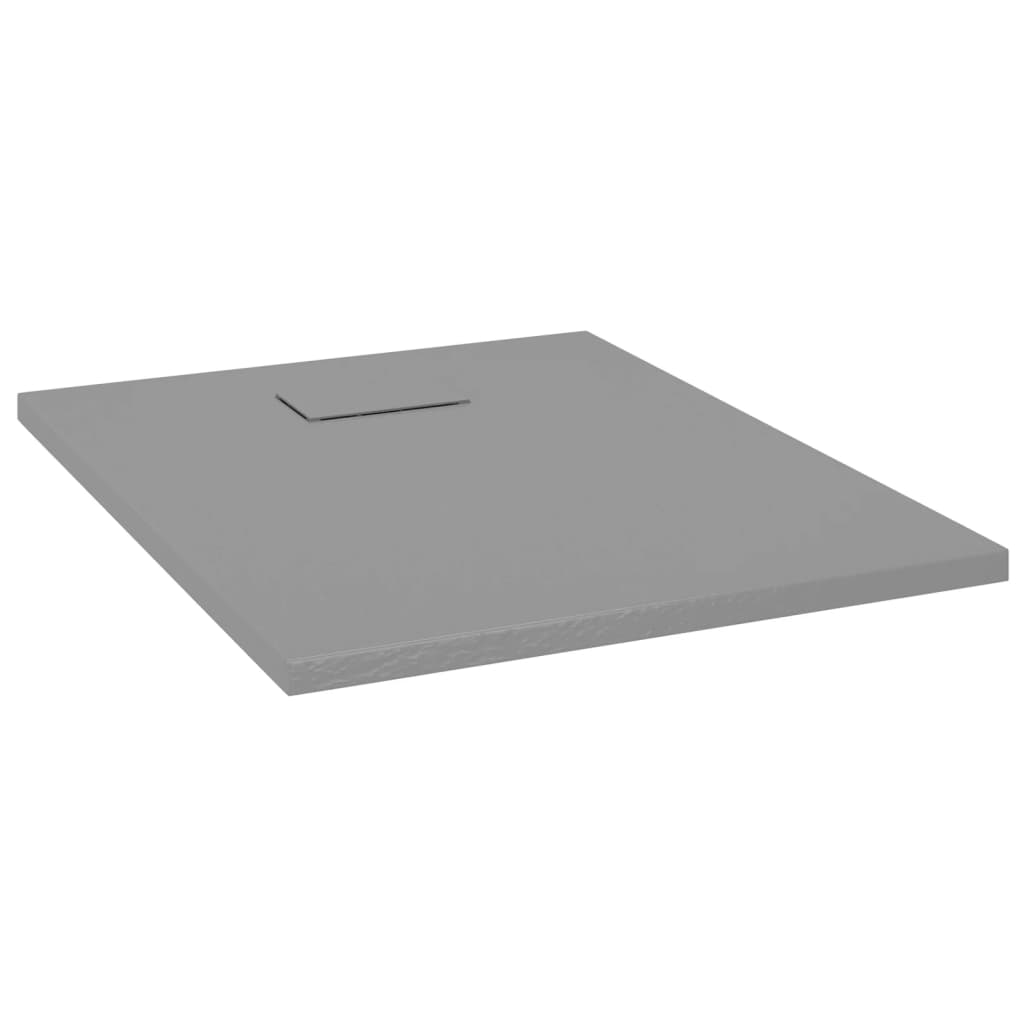 Vidaxl Duschschale 90x70 cm SMC Grau