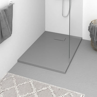 Vidaxl Duschschale 100x70 cm SMC Grau