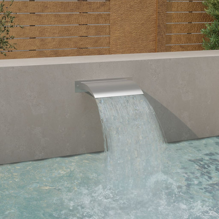 Vidaxl Swimmingpool Brunnen 45x26x13 cm Edelstahl Silberfarbe