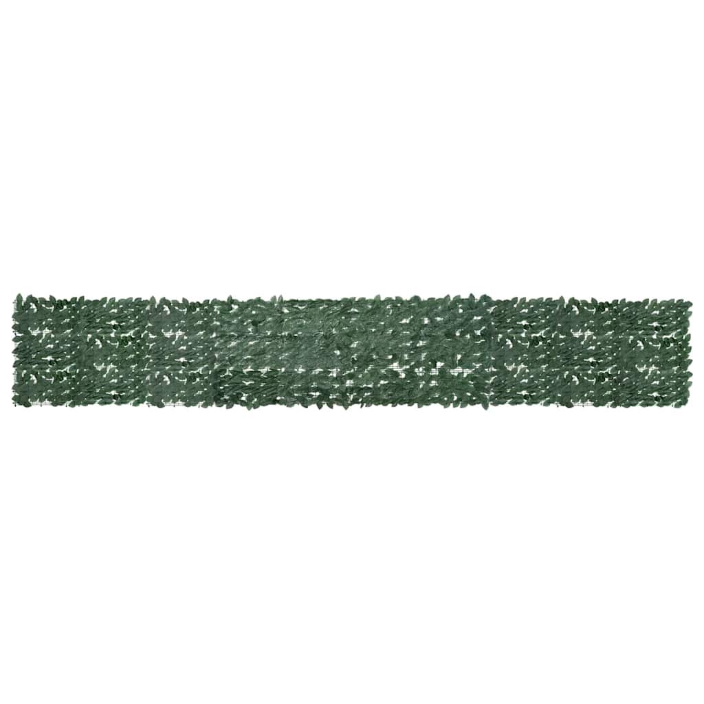 Vidaxl Balkon Bildschirm mit dunkelgrünen Blättern 500x75 cm