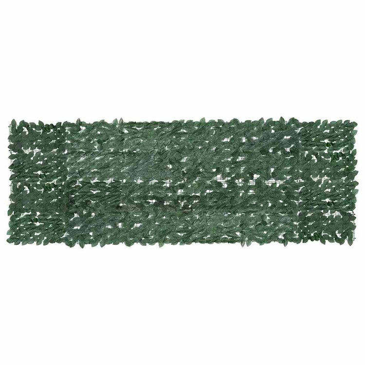 Vidaxl Balkon Bildschirm mit dunkelgrünen Blättern 300x100 cm