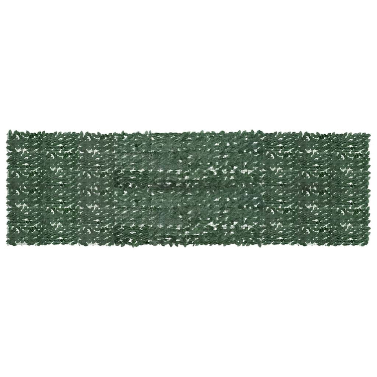 VIDAXL -Balkon -Bildschirm mit dunkelgrünen Blättern 500x150 cm