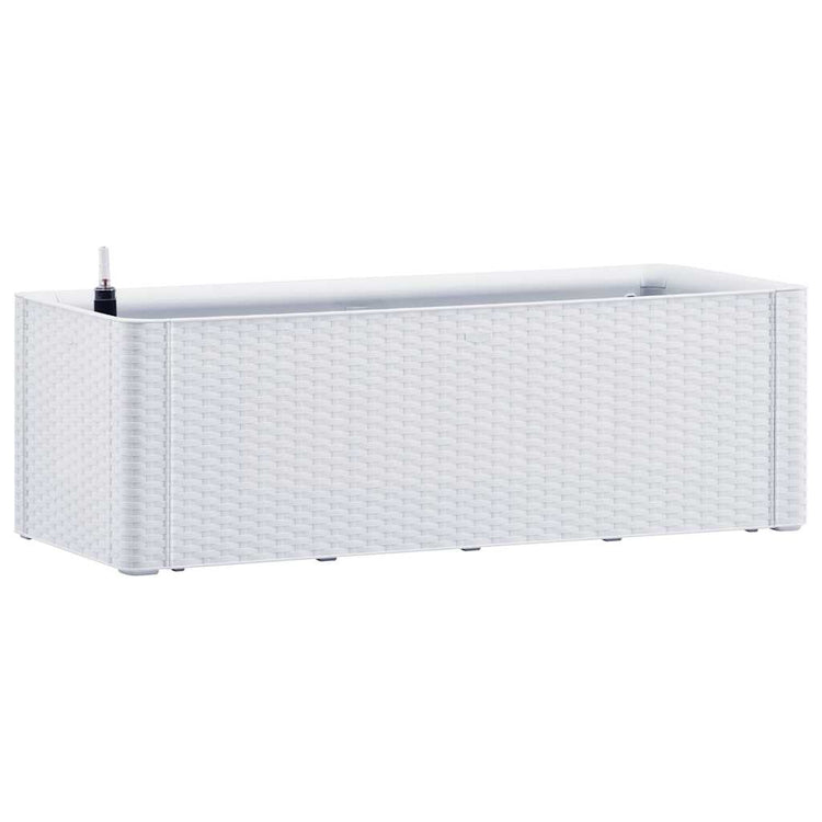 Vidaxl -Pflanzer hoch mit selbstschädlichem System 100x43x33 cm weiß