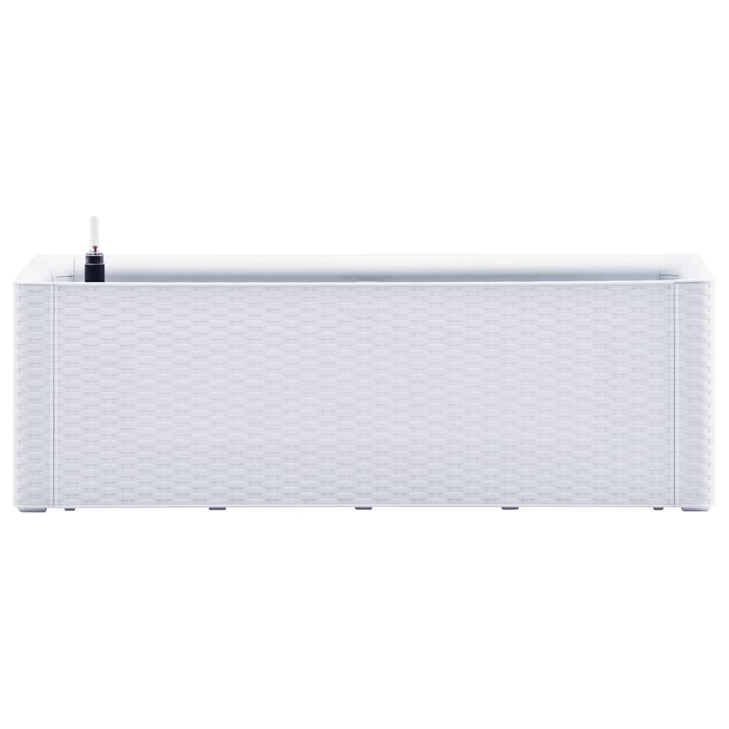 Vidaxl -Pflanzer hoch mit selbstschädlichem System 100x43x33 cm weiß