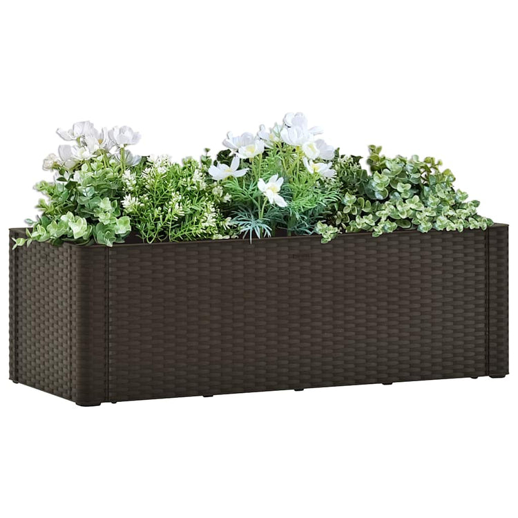 VIDAXL -Pflanzer hoch mit selbstständigem System 100x43x33 cm Mokka