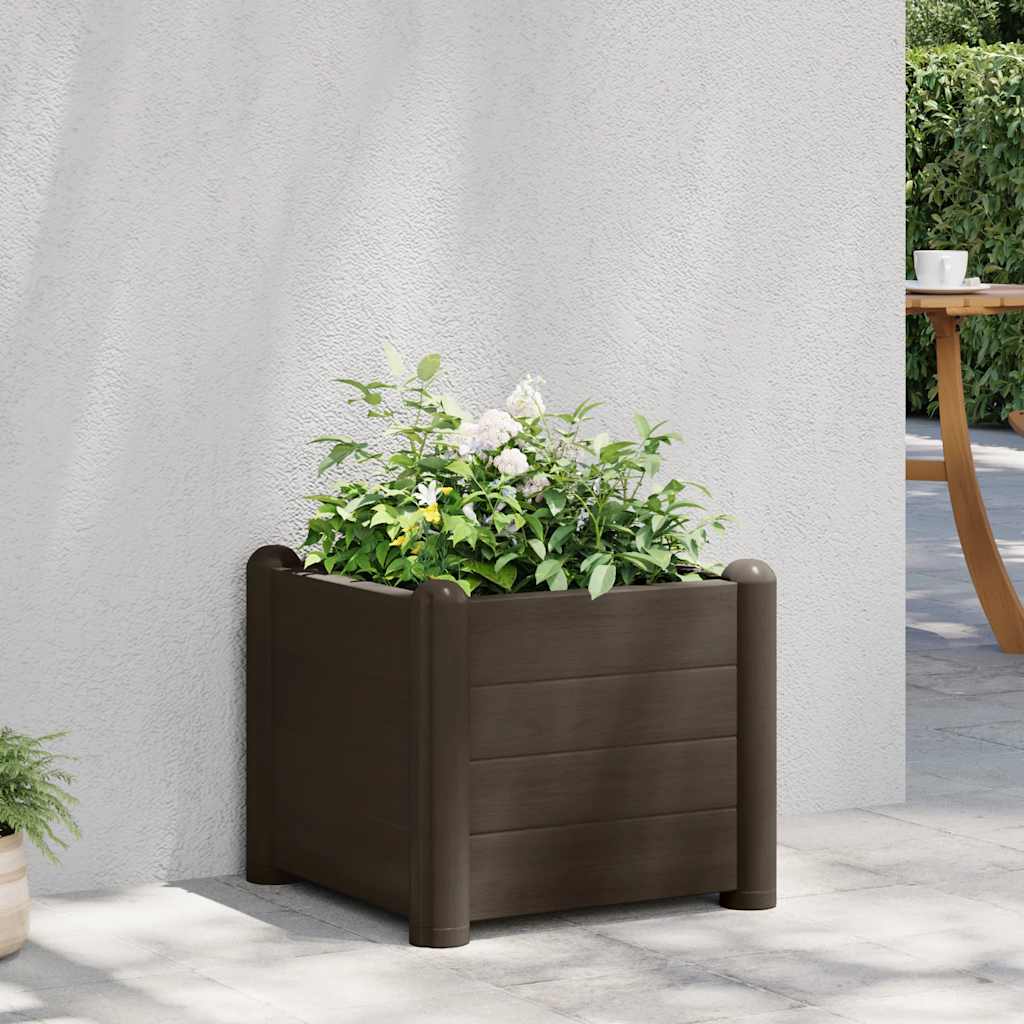 VIDAXL -Pflanzer Insert 43x43x35 cm pp mokka