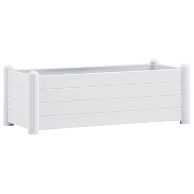 VIDAXL -Planungsbox Erhöht 100x43x35 cm pp weiß