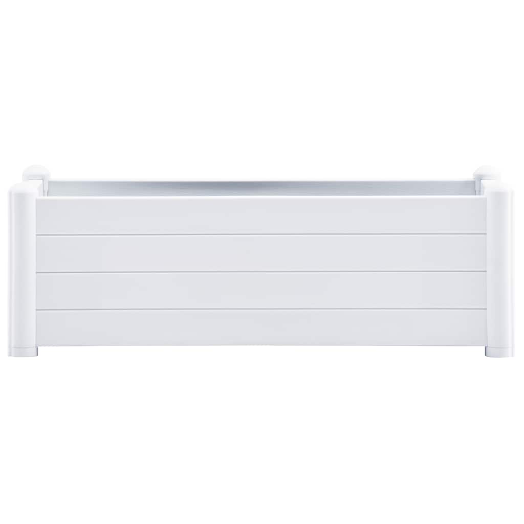 VIDAXL -Planungsbox Erhöht 100x43x35 cm pp weiß