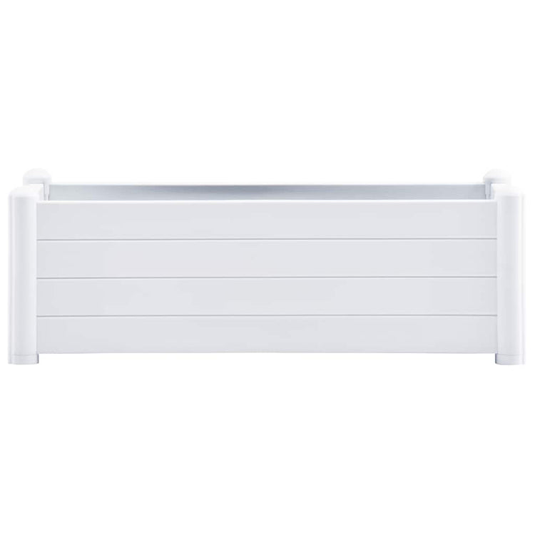 VIDAXL -Planungsbox Erhöht 100x43x35 cm pp weiß
