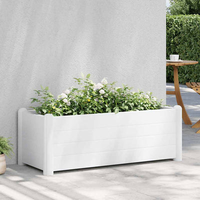 VIDAXL -Planungsbox Erhöht 100x43x35 cm pp weiß