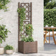 Vidaxl Plannet mit Latwerk 43x43x142 cm pp mokka
