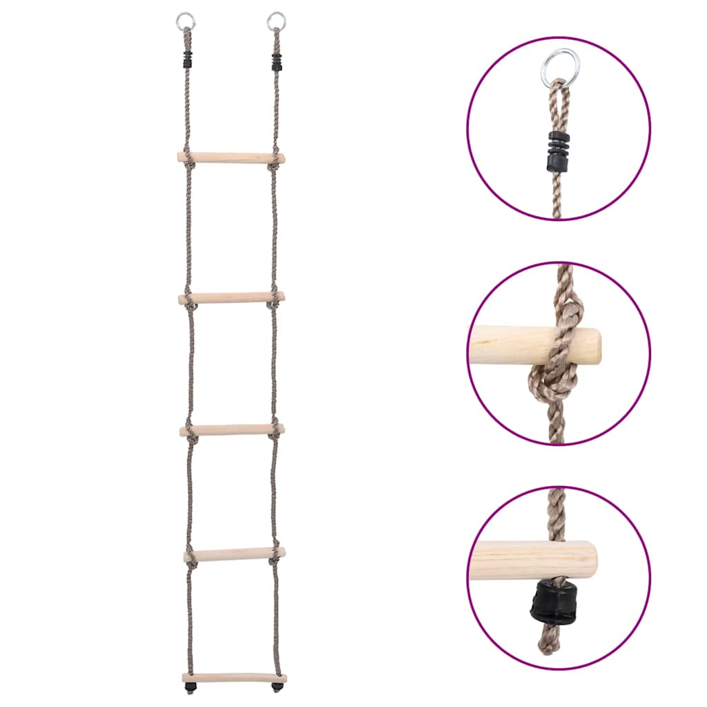 Vidaxl Leiter mit 5 Sport 210 cm Festkiefer