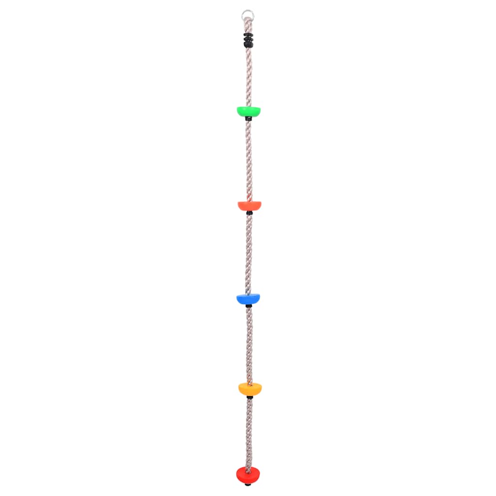Vidaxl -Kletterseil mit Scheiben 200 cm