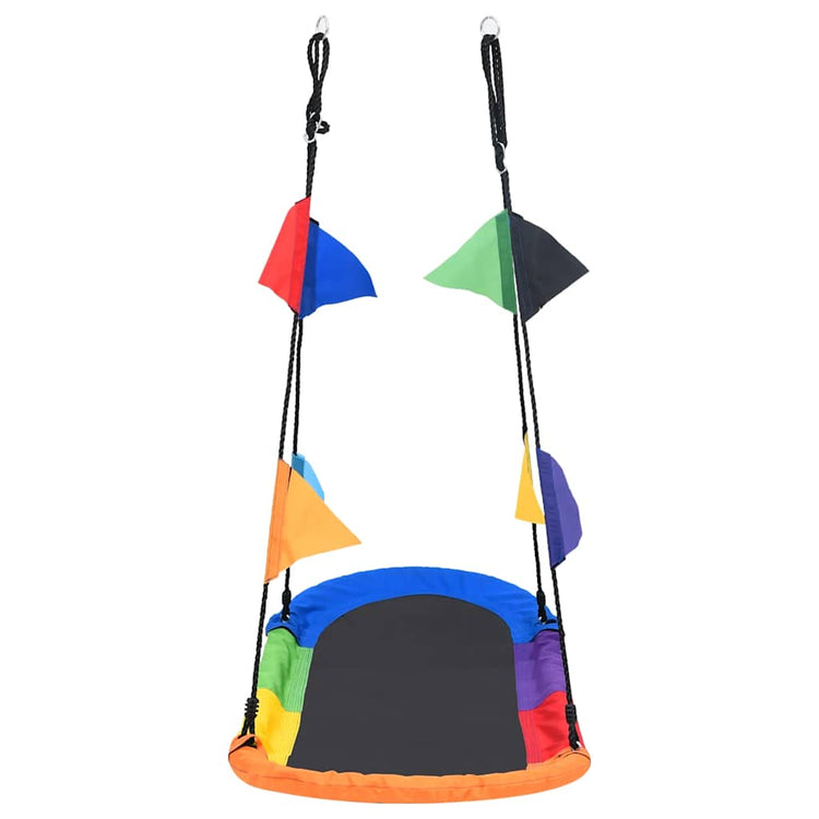 Vidaxl Nest Swing mit Flaggen 165x70 cm