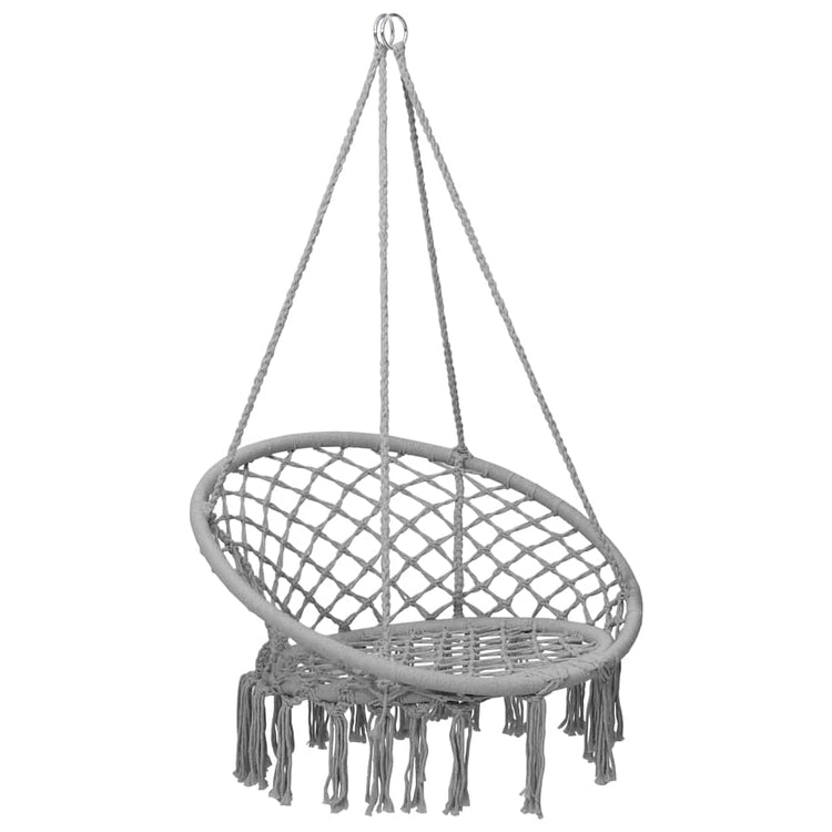 Vidaxl Hanging Stuhl 80 cm Grau