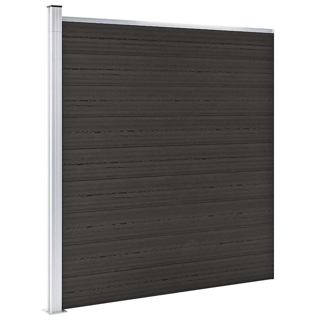VIDAXL -Zauntafel 175x186 cm HKC Schwarz