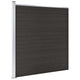 VIDAXL -Zauntafel 175x186 cm HKC Schwarz
