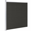 VIDAXL -Zauntafel 175x186 cm HKC Schwarz