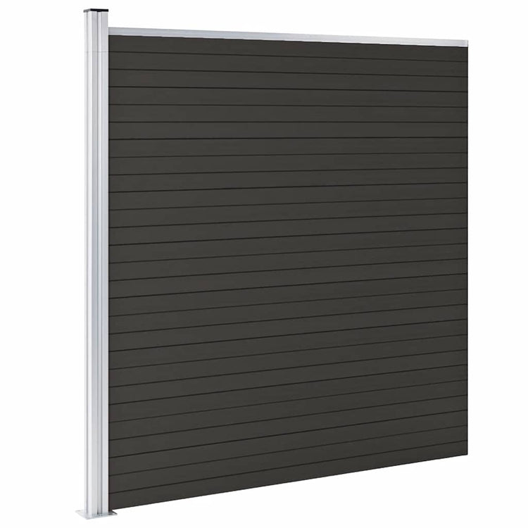 VIDAXL -Zauntafel 175x186 cm HKC Schwarz