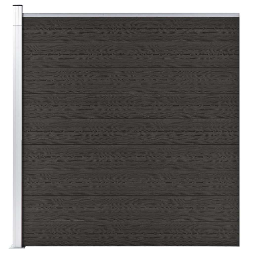 VIDAXL -Zauntafel 175x186 cm HKC Schwarz