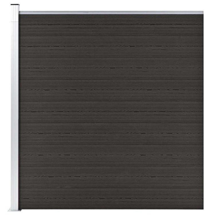 VIDAXL -Zauntafel 175x186 cm HKC Schwarz