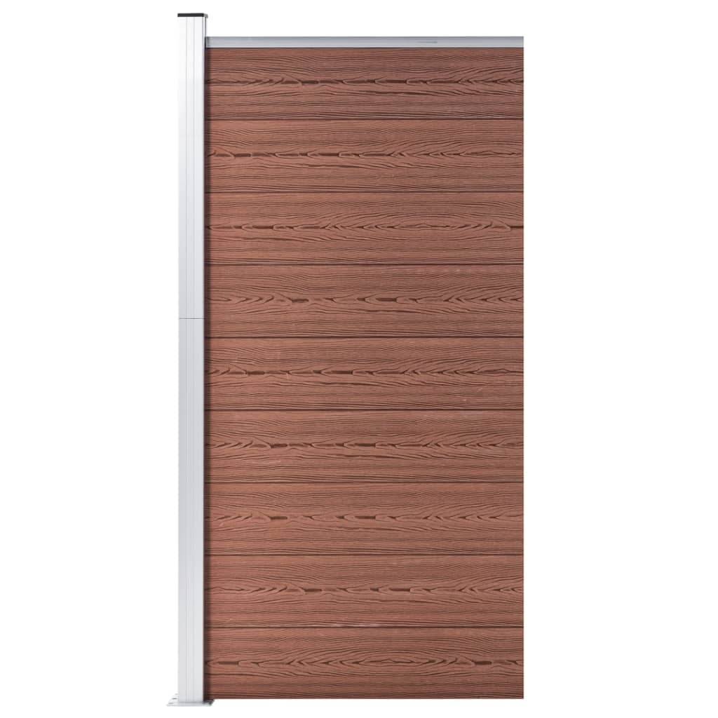 Vidaxxl Zaunelement 95x186 cm HKC braun