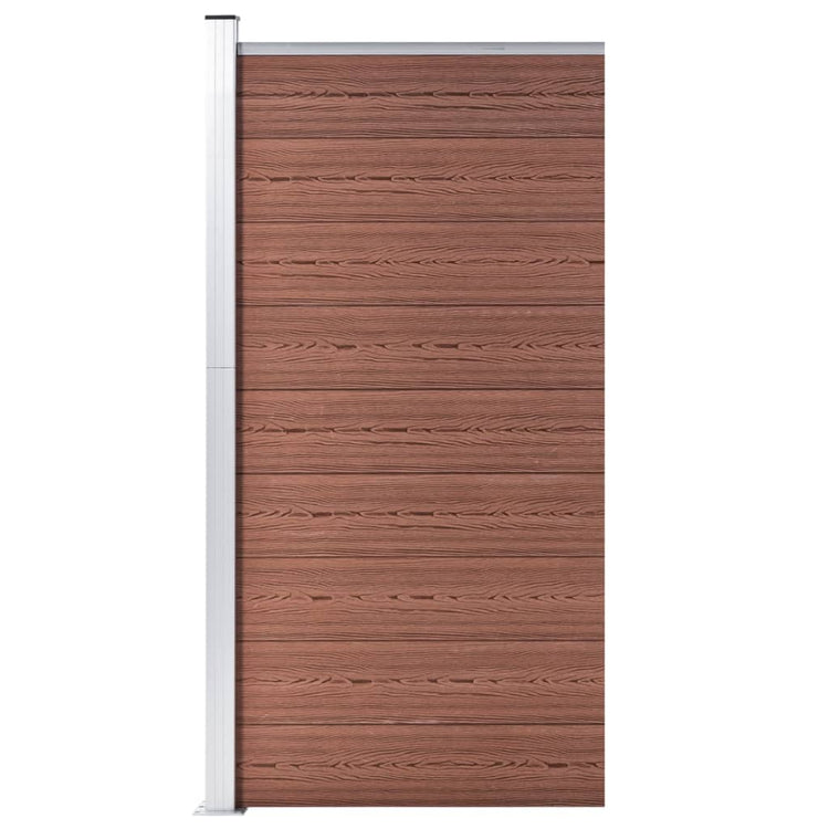 Vidaxxl Zaunelement 95x186 cm HKC braun