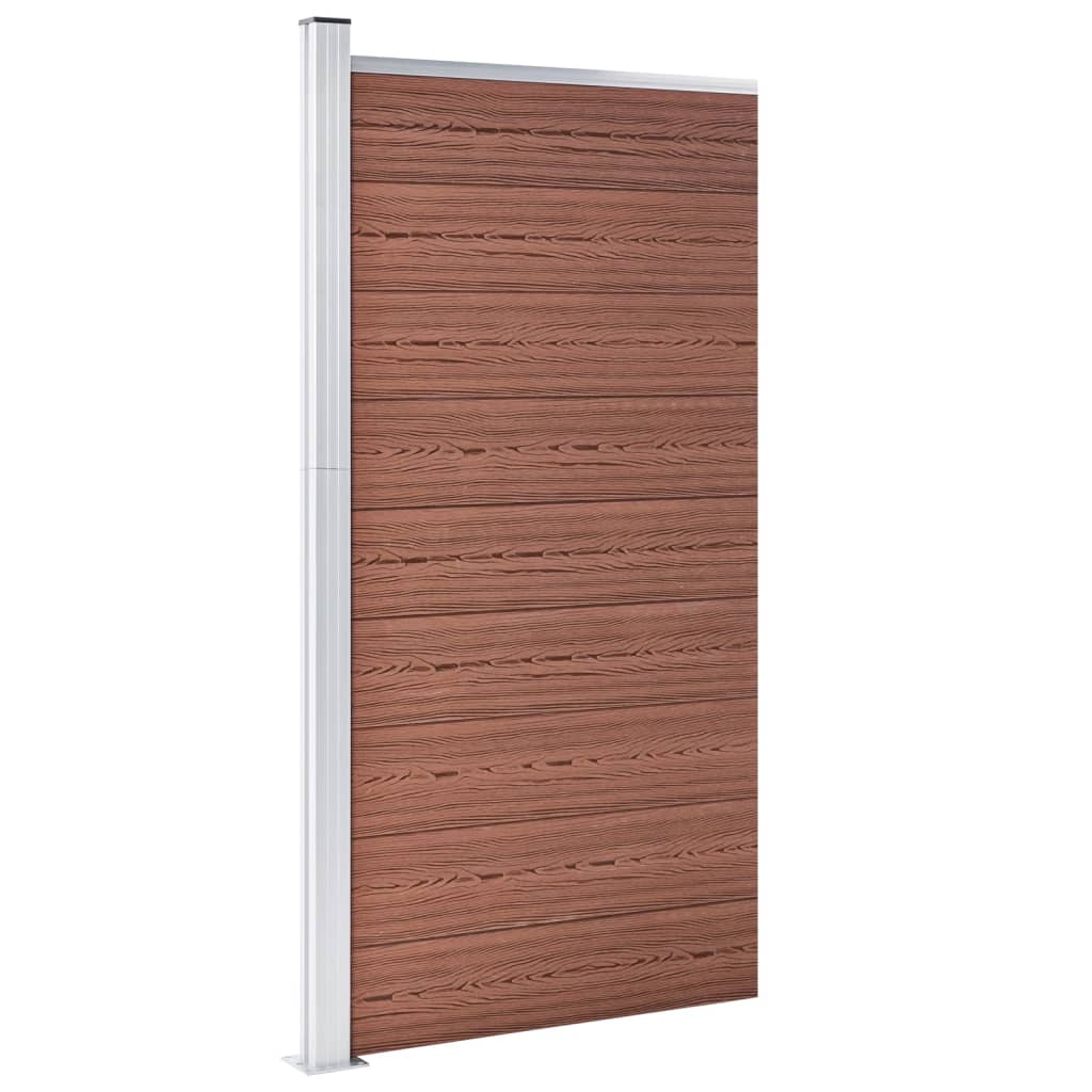 Vidaxxl Zaunelement 95x186 cm HKC braun