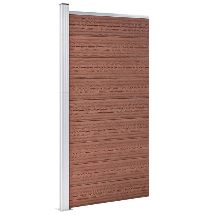 Vidaxxl Zaunelement 95x186 cm HKC braun