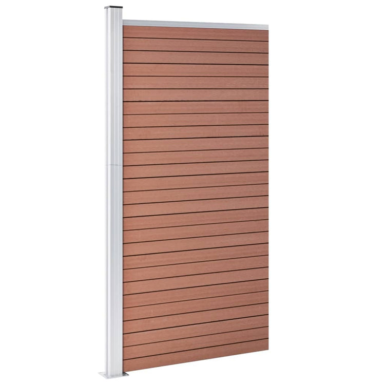 Vidaxxl Zaunelement 95x186 cm HKC braun