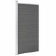 Vidaxl -Zauntafel 95x186 cm HKC Grau