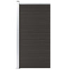 Vidaxl -Zauntafel 95x186 cm HKC Schwarz