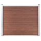 Vidaxl -Zauntafel 180x146 cm HKC Brown