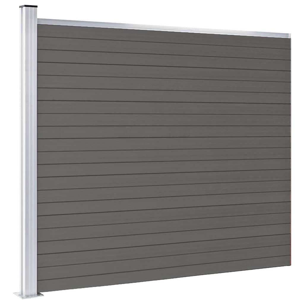 Vidaxxl Zaunelement 175x146 cm hkc grau