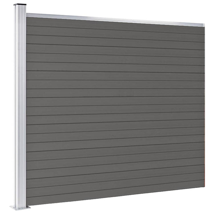Vidaxxl Zaunelement 175x146 cm hkc grau