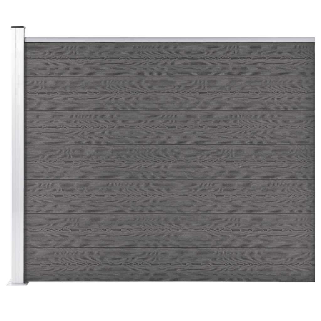 Vidaxxl Zaunelement 175x146 cm hkc grau