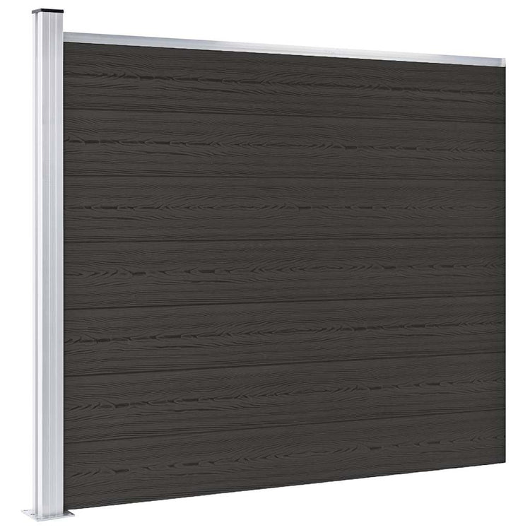 VIDAXL -Zauntafel 175x146 cm HKC Schwarz