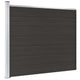 VIDAXL -Zauntafel 175x146 cm HKC Schwarz