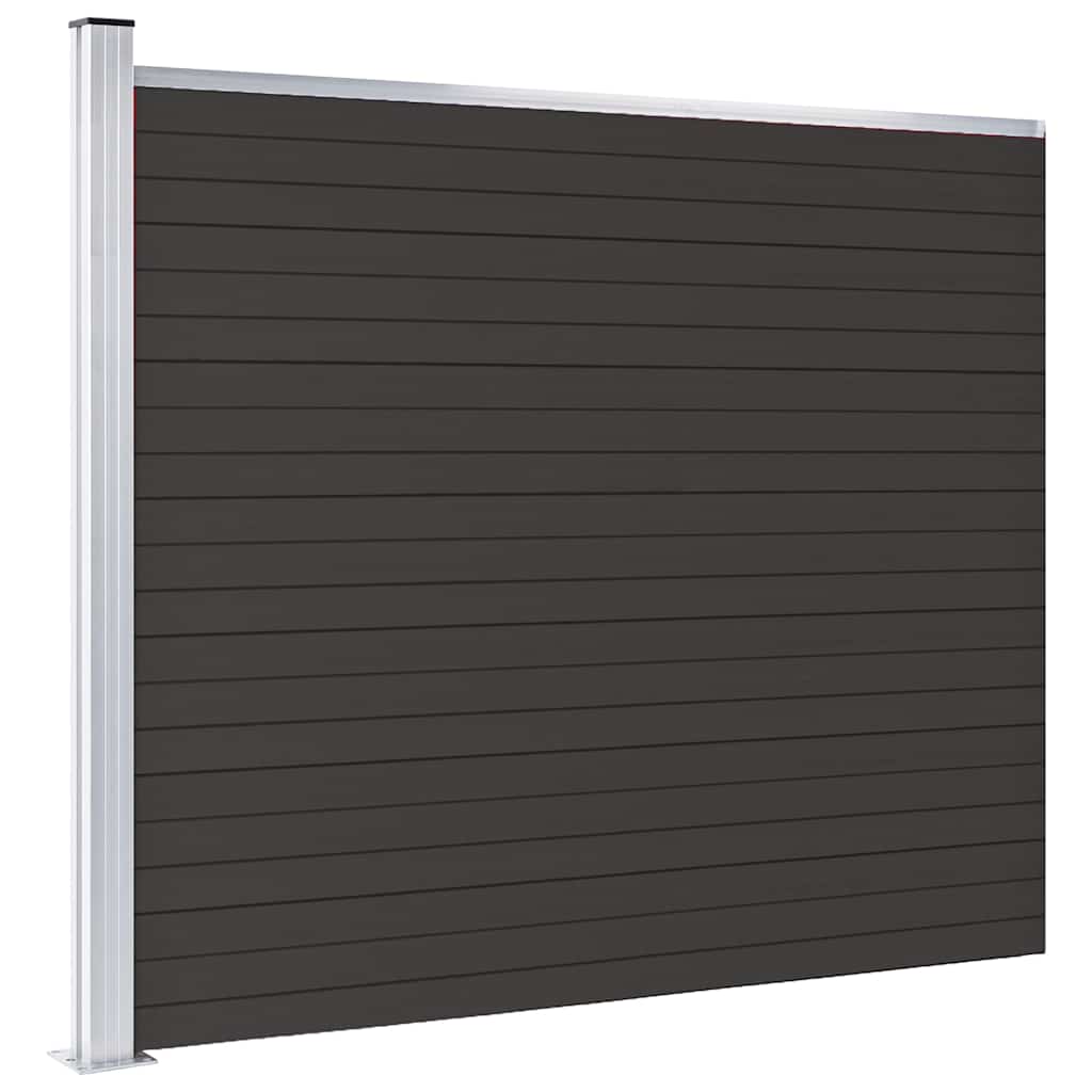 VIDAXL -Zauntafel 175x146 cm HKC Schwarz